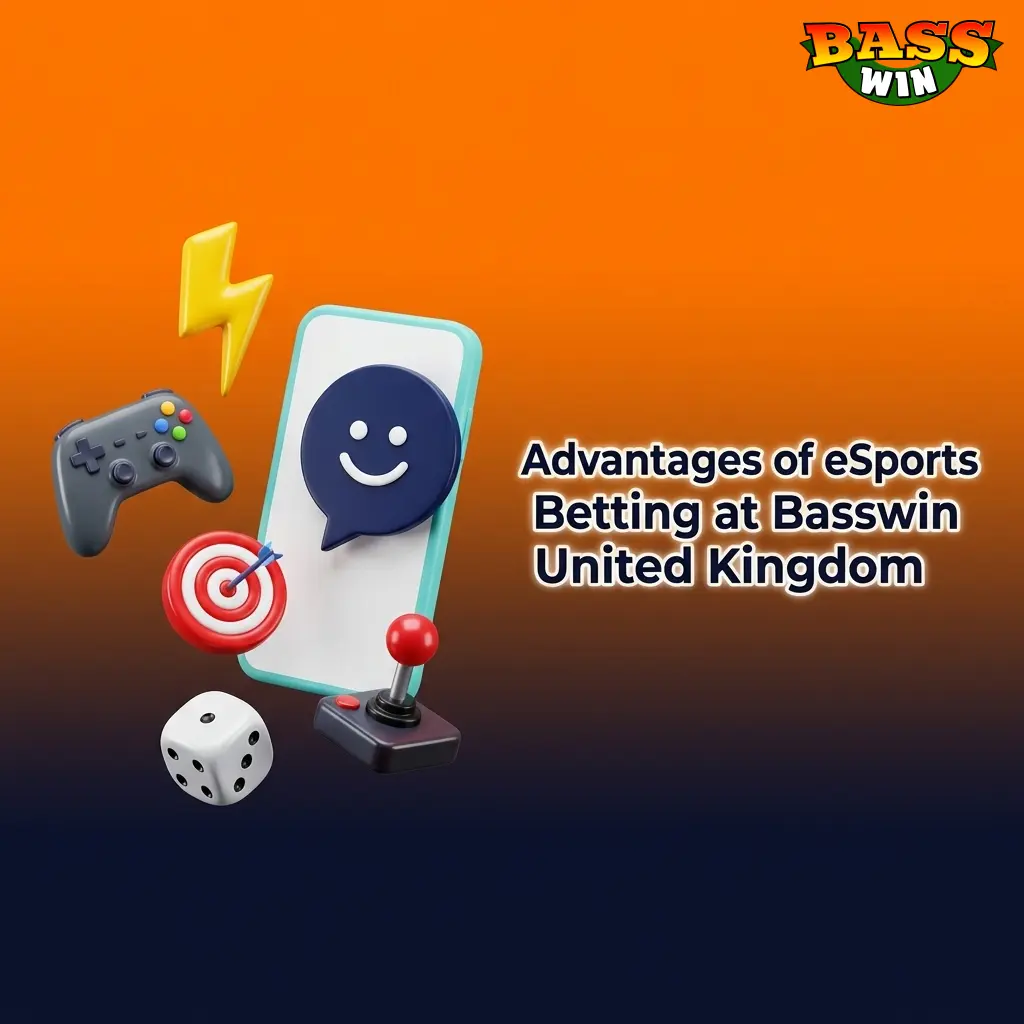 Basswin UK esports betting advantages including competitive odds, welcome bonus, GBP payments, mobile app and 24/7 support