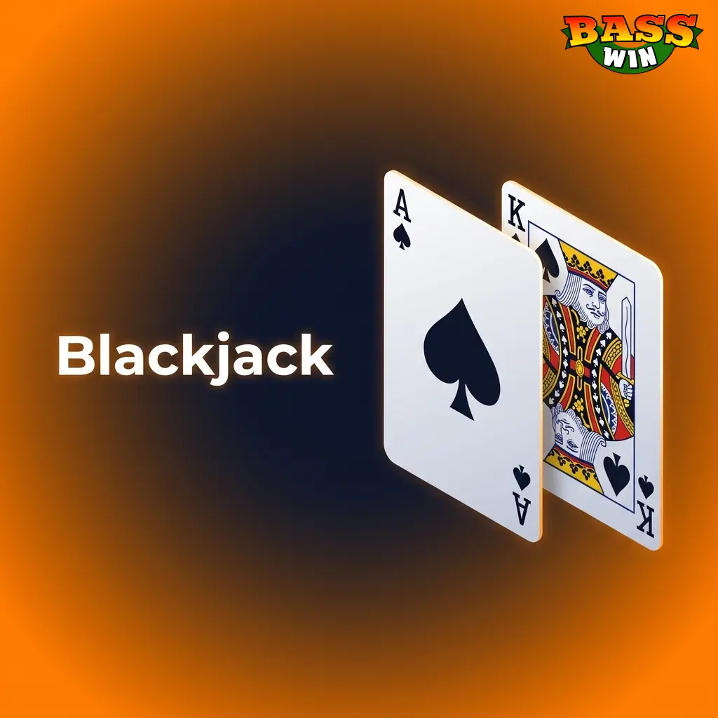 Live blackjack table with cards and chips, featuring popular titles like Infinite Blackjack with up to 99.51% RTP at Basswin