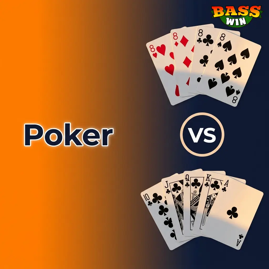 Live poker tables at Basswin casino featuring Evolution and Ezugi games including Casino Hold'em and Caribbean Stud Poker
