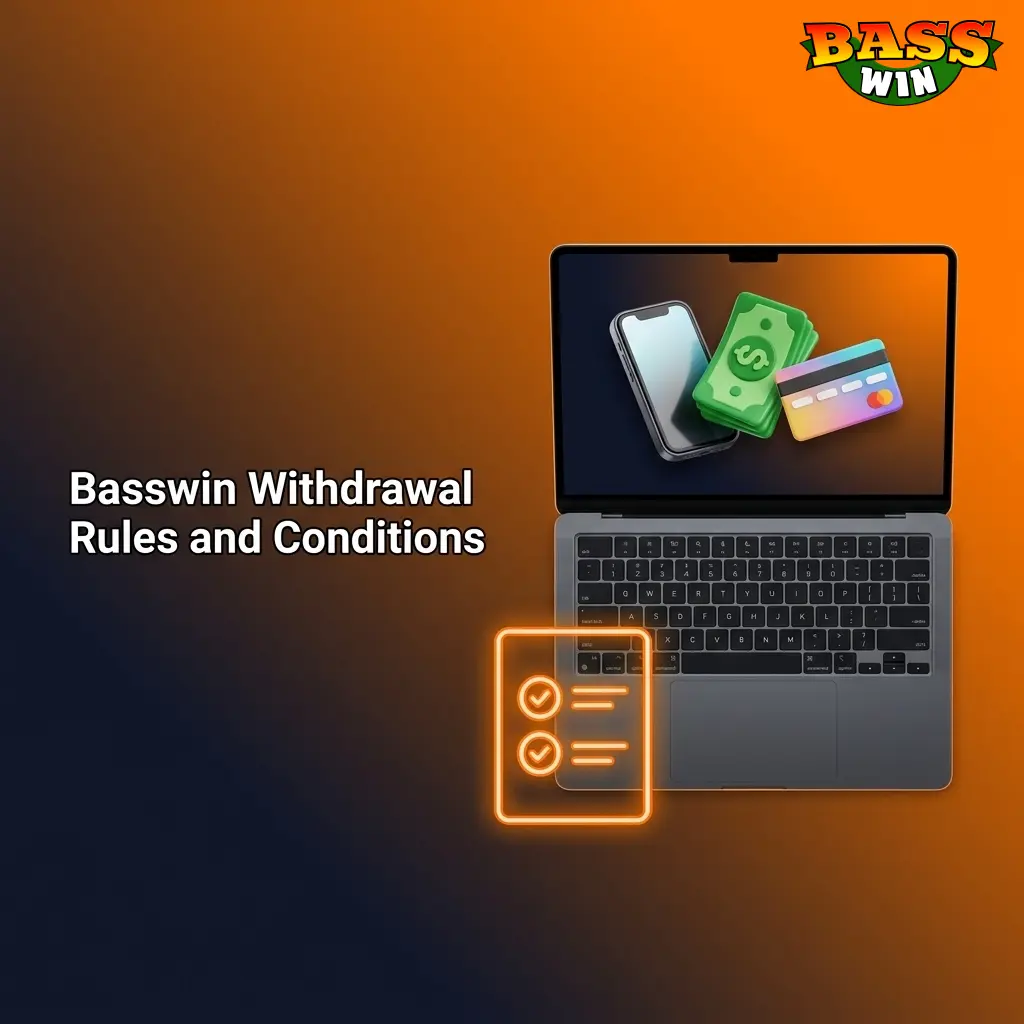 Basswin withdrawal rules covering KYC verification, bonus wagering, payment methods, limits, and processing times for UK players