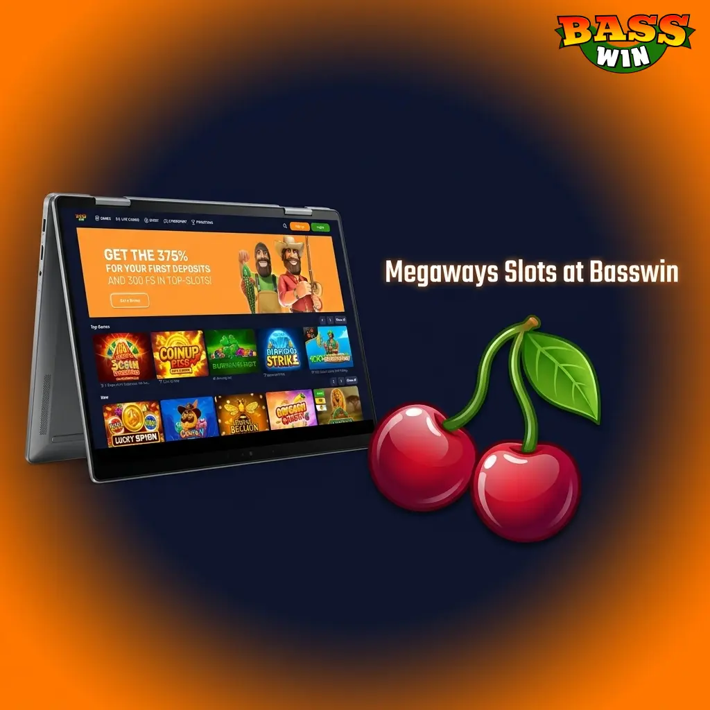 Megaways slots at Basswin casino featuring dynamic reels with up to 117,649 ways to win per spin