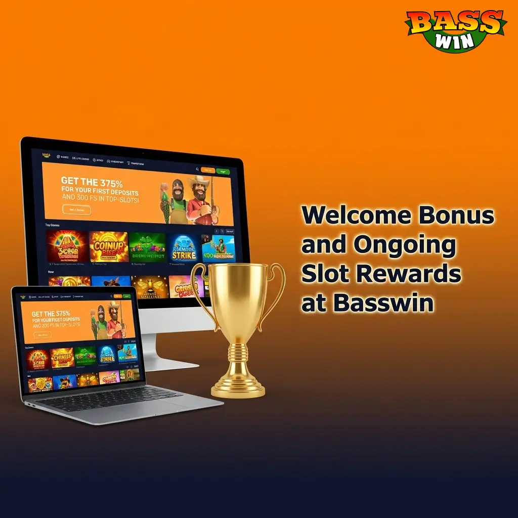 Basswin welcome bonus 375% match plus 300 free spins and ongoing rewards for UK slot players